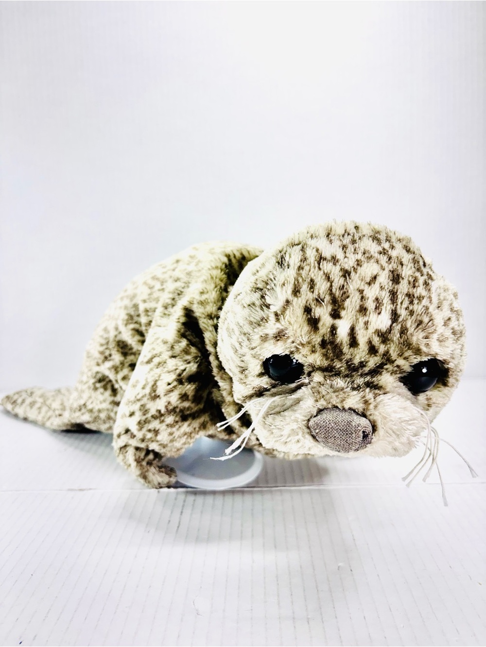 Harbor Seal Puppet Folkmanis Plush Gray Stuffed Animal 19" Full Bodied Pup 2537